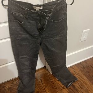 Black straight leg jeans